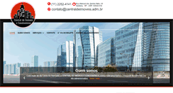 Desktop Screenshot of centraldeimoveis.adm.br